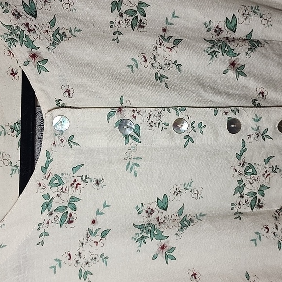 Stonebridge Size 10 100% Linen Off White Button Up Blouse Vintage - Picture 3 of 7